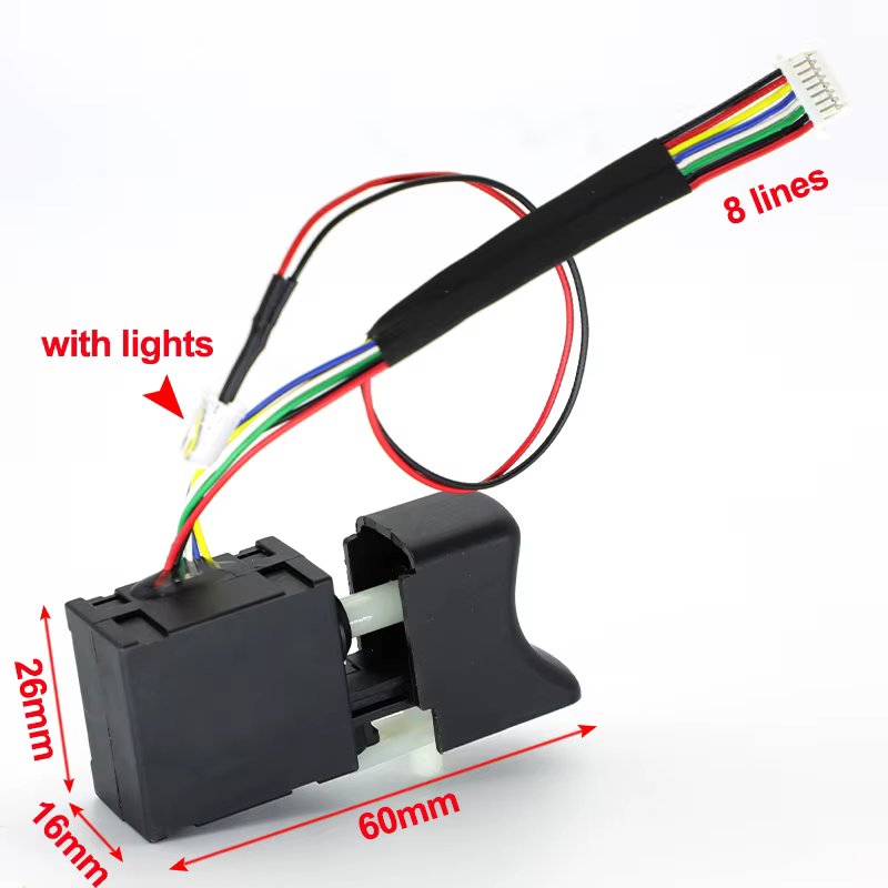 Interrupteur de vitesse de perceuse sans fil 7.2V-24V