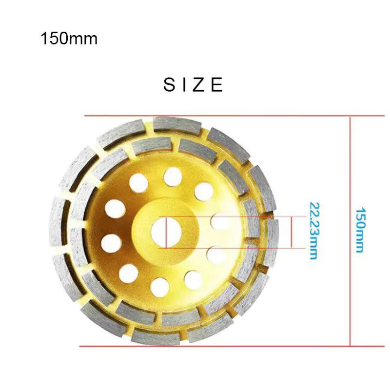 Grand disque de meulage diamant pour pierre et sol en béton