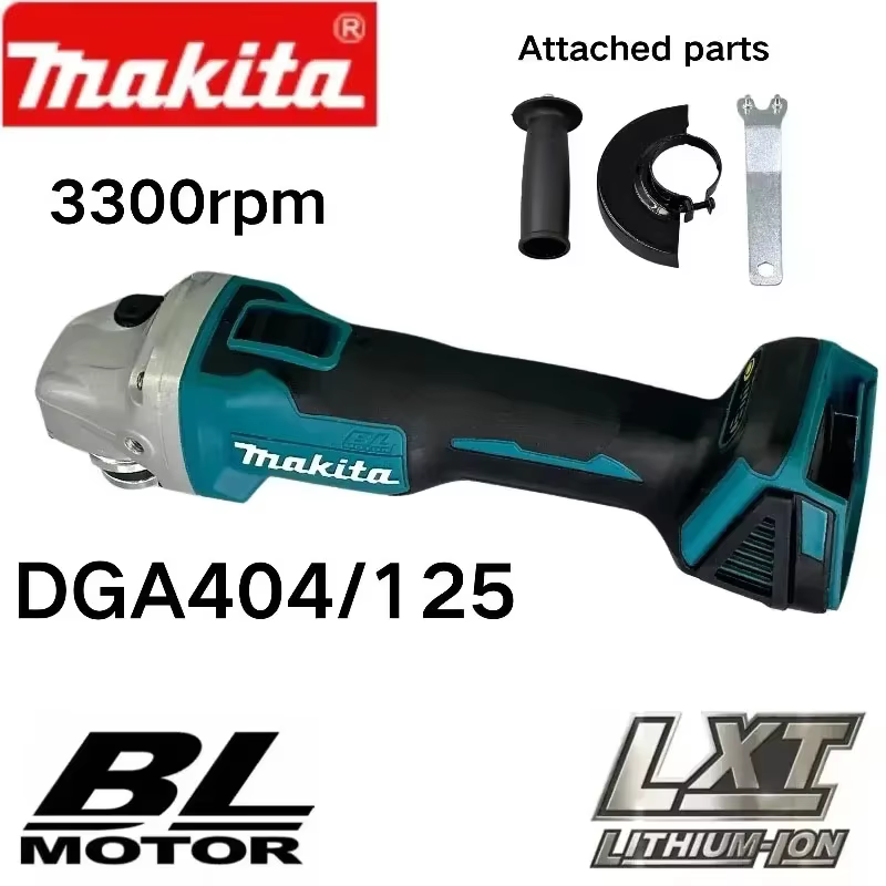Makita DGA404 125mm/100mm meuleuse d'angle électrique au Lithium sans brosse Machine de découpe Rechargeable