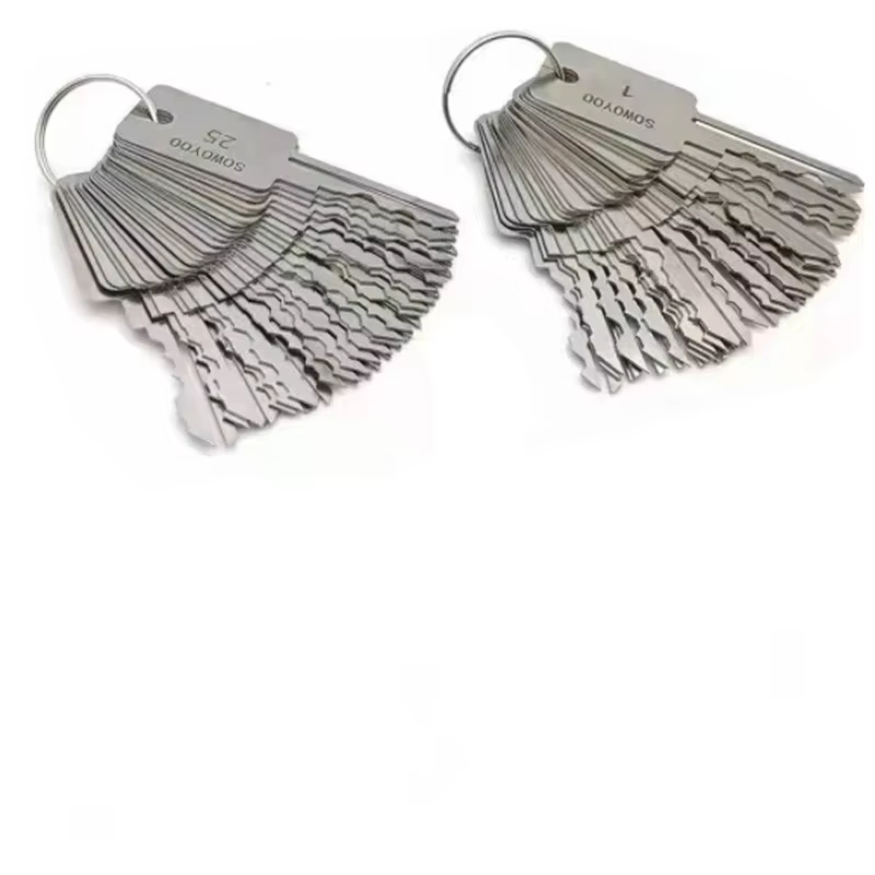 SOWOYOO Kit de clés universelles 48-en-1, outil de crochetage de serrures, fournitures de serrurier durables pour l'ouverture de portes et de serrures courantes