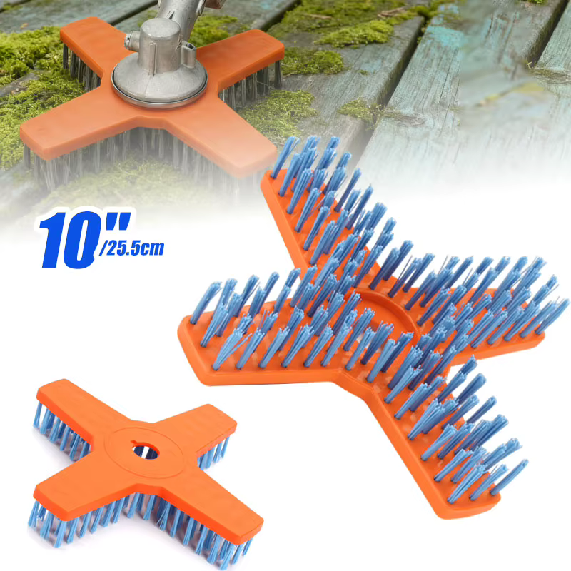 Brosse de Nettoyage pour Débroussailleuse en Nylon 10"/12"