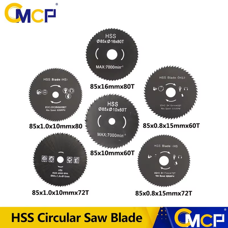 CMCP 1 pièce 85/115mm HSS lame de scie circulaire Mini