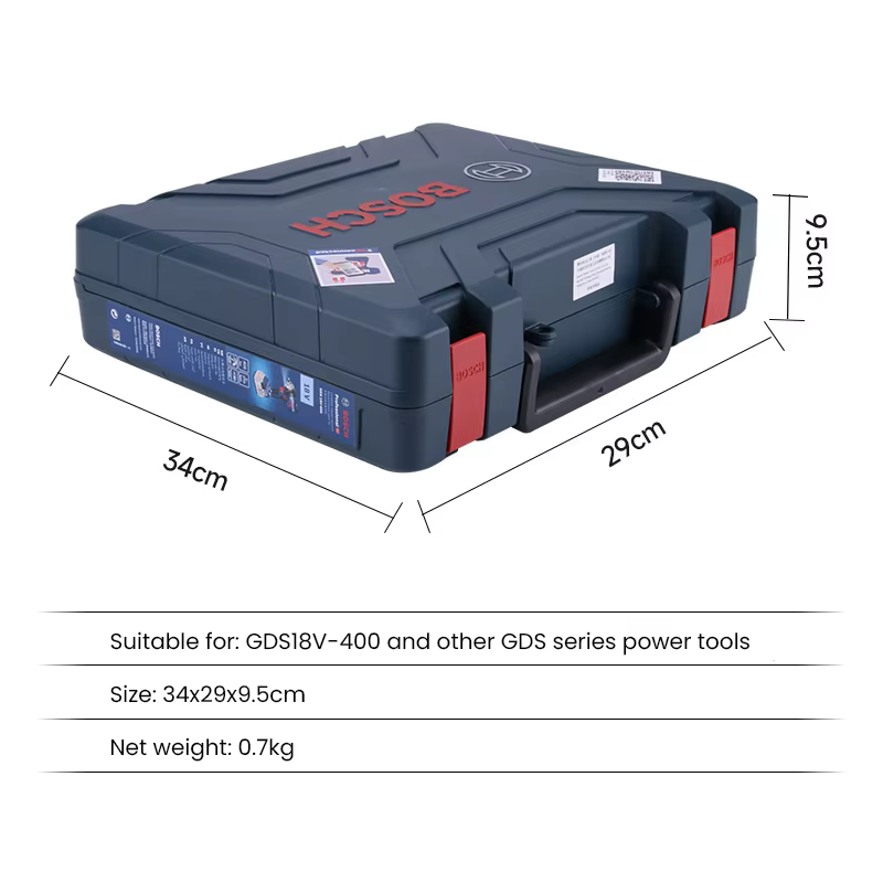 Boîte à outils portable en plastique Bosch pour perceuses sans fil