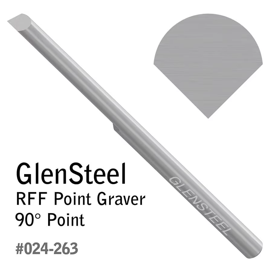 Graveur à pointe GRS GlenSteel RFF 30 ° -120 ° Outil de gravure