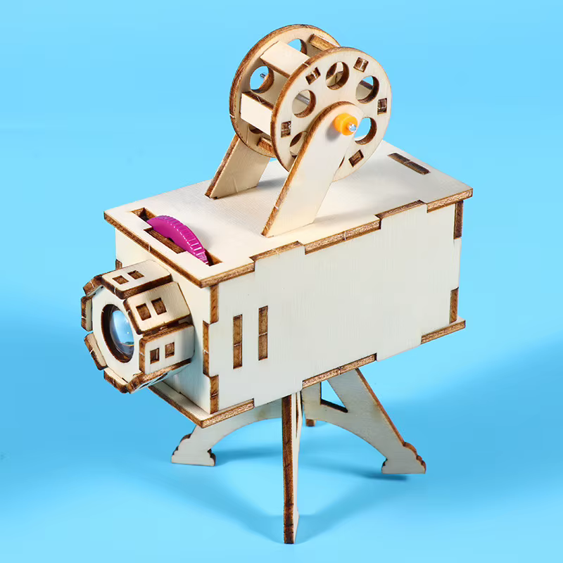 Kit de projet scientifique en bois, bricolage, jouet d'expérimentation scientifique, jouets d'apprentissage précoce pour enfants, cadeaux, projecteur d'anniversaire