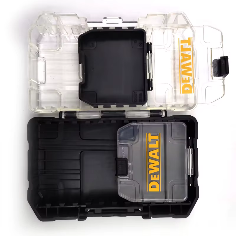 DEWALT Original TSTAK noir petit/moyen outil accessoires boîte de rangement ensemble en plastique robuste