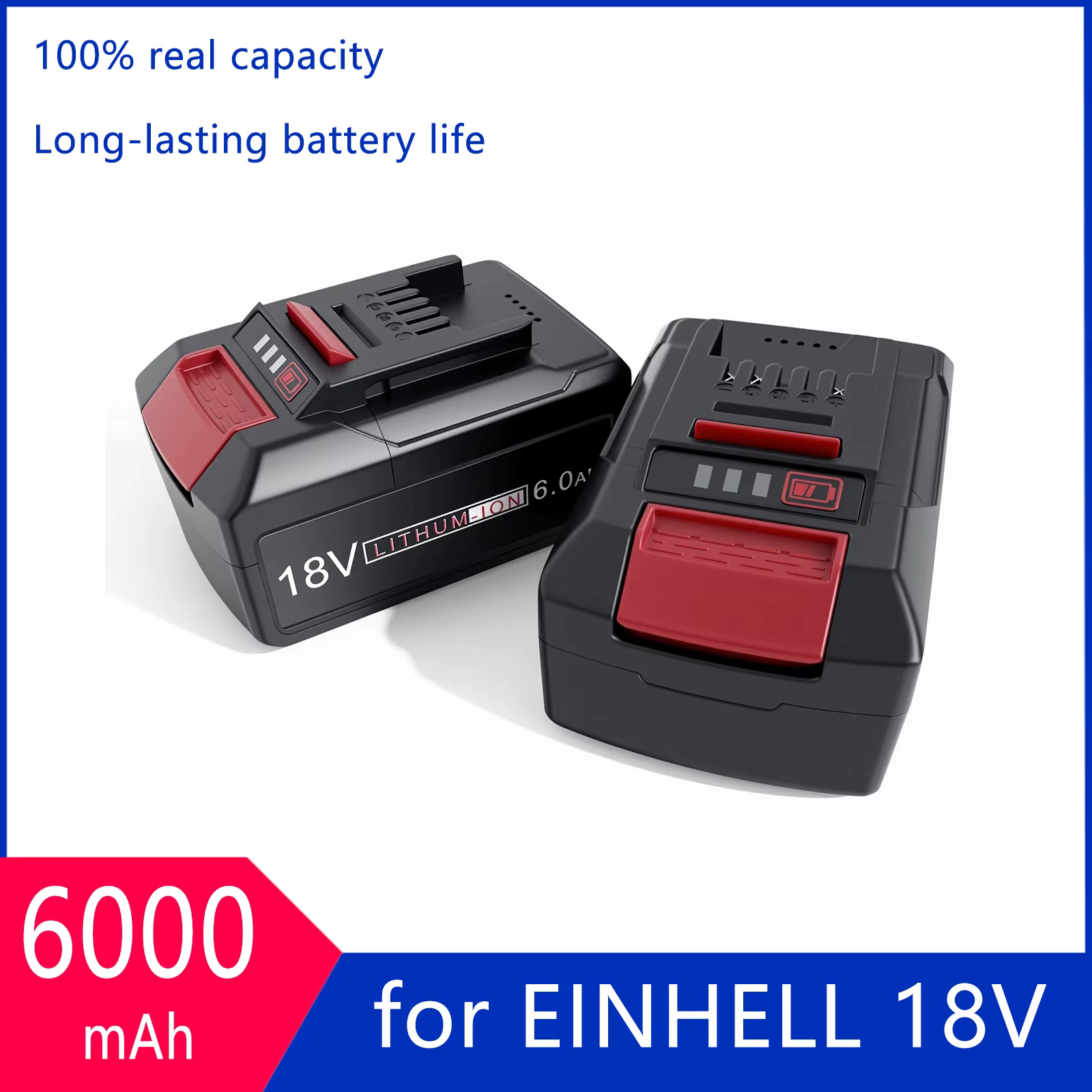 Batterie Li-Ion Rechargeable 18V 6000mAh pour EINHELL