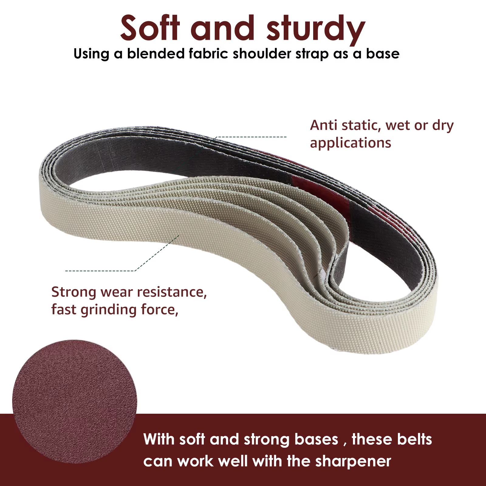 45 pièces 13x457mm bandes abrasives 80-5000 grain bande de remplacement résistant à l'usure courroie de meulage assortie pour métal bois fibre de verre caoutchouc