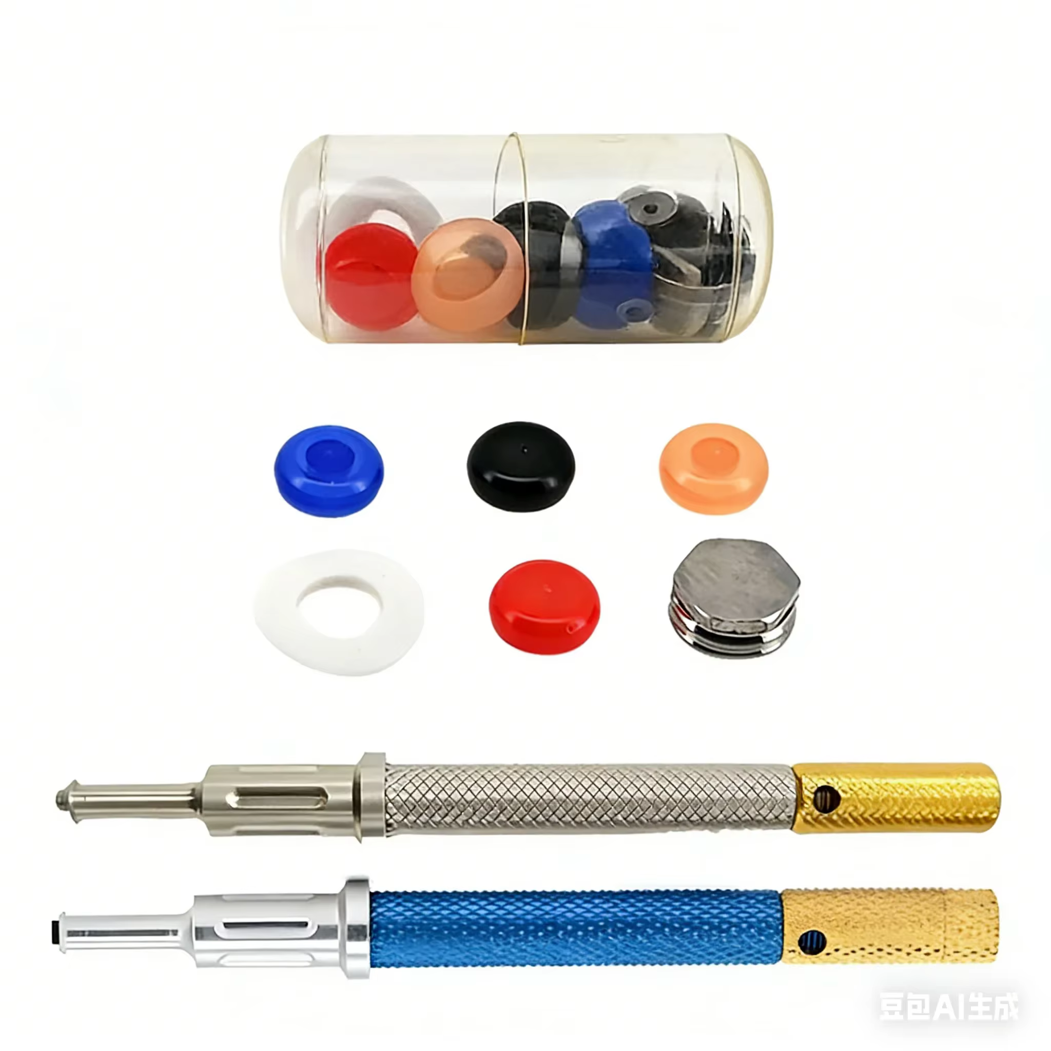 Kit de capuchons et de tournevis OSSTEM LOCATOR avec analoge de laboratoire