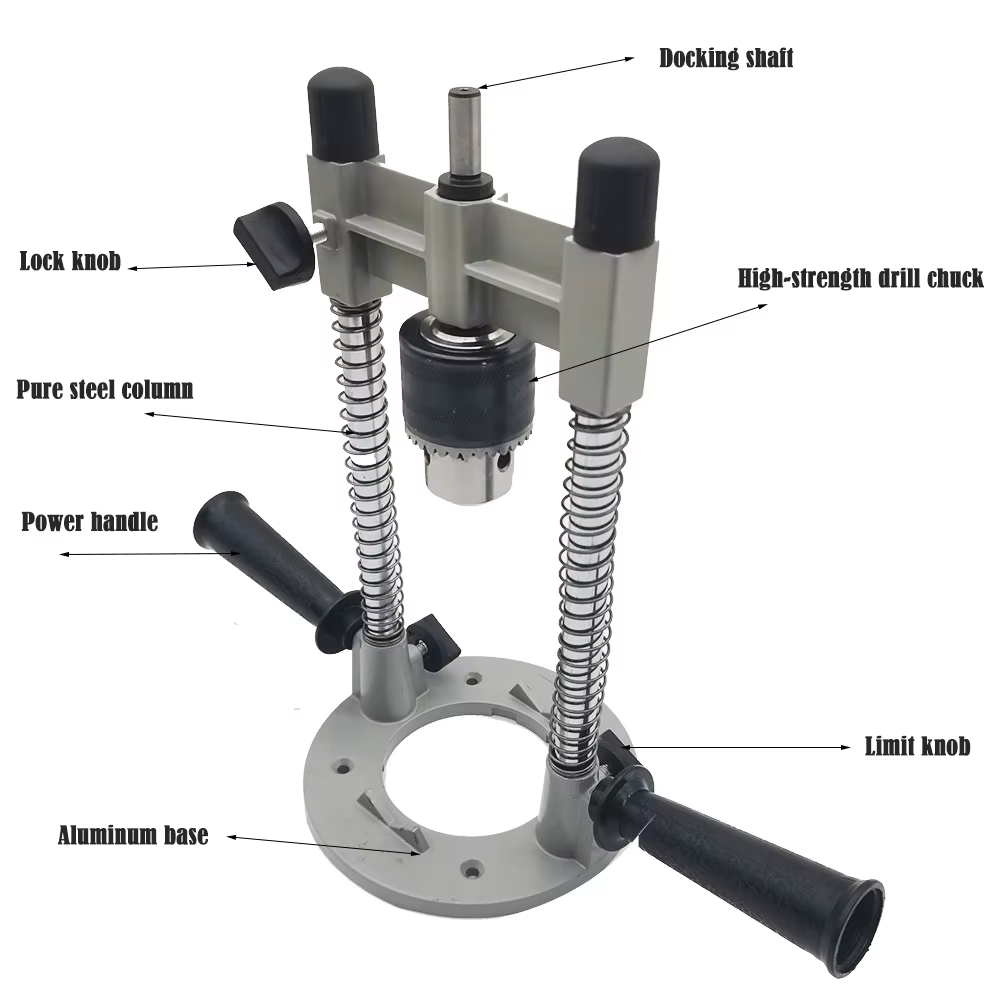 Guide de perceuse réglable à 90 degrés