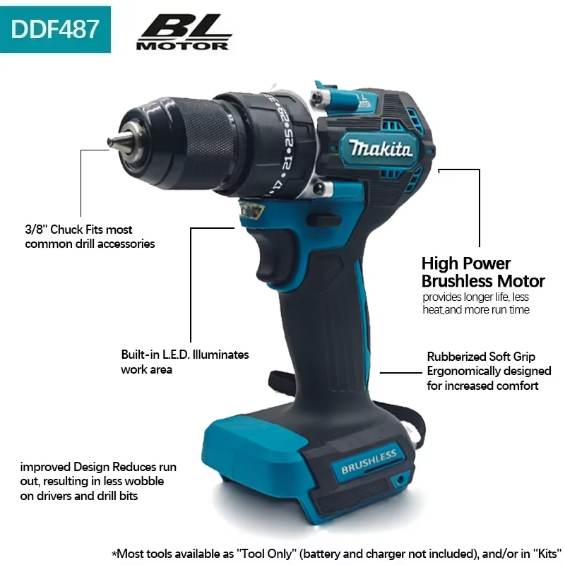 Perceuse à percussion sans fil Makita DDF487 10 mm