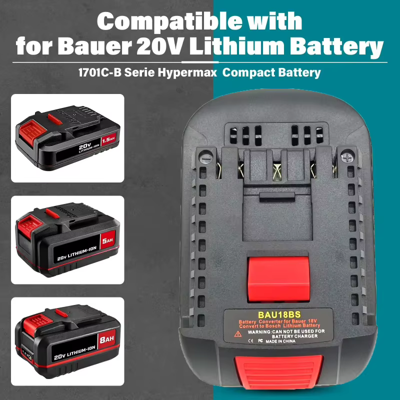 Adaptateur de batterie BAU18BS pour outils Bosch 18V
