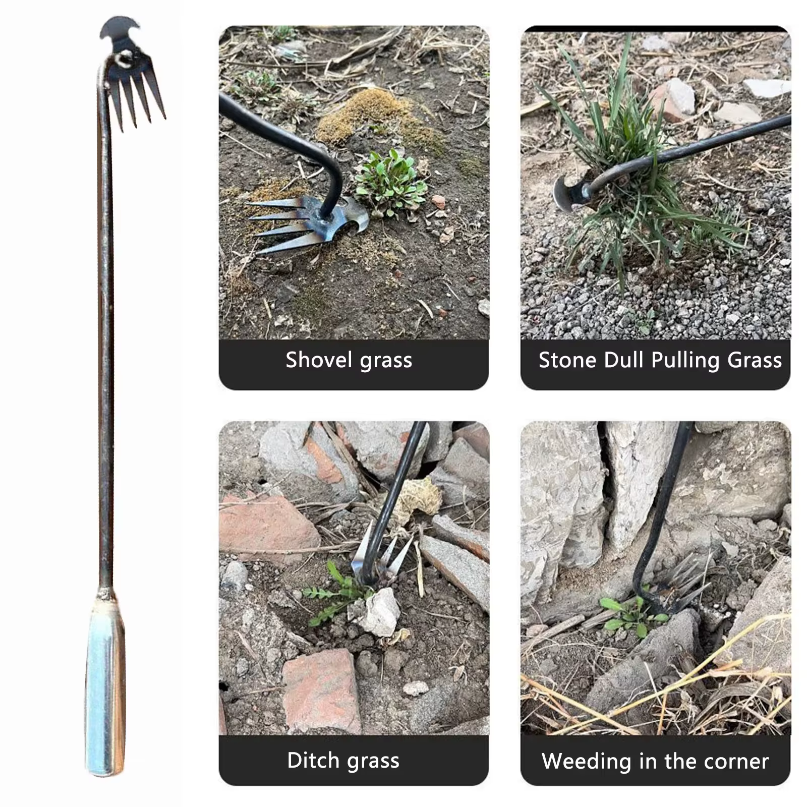 Outils de désherbage en acier au carbone