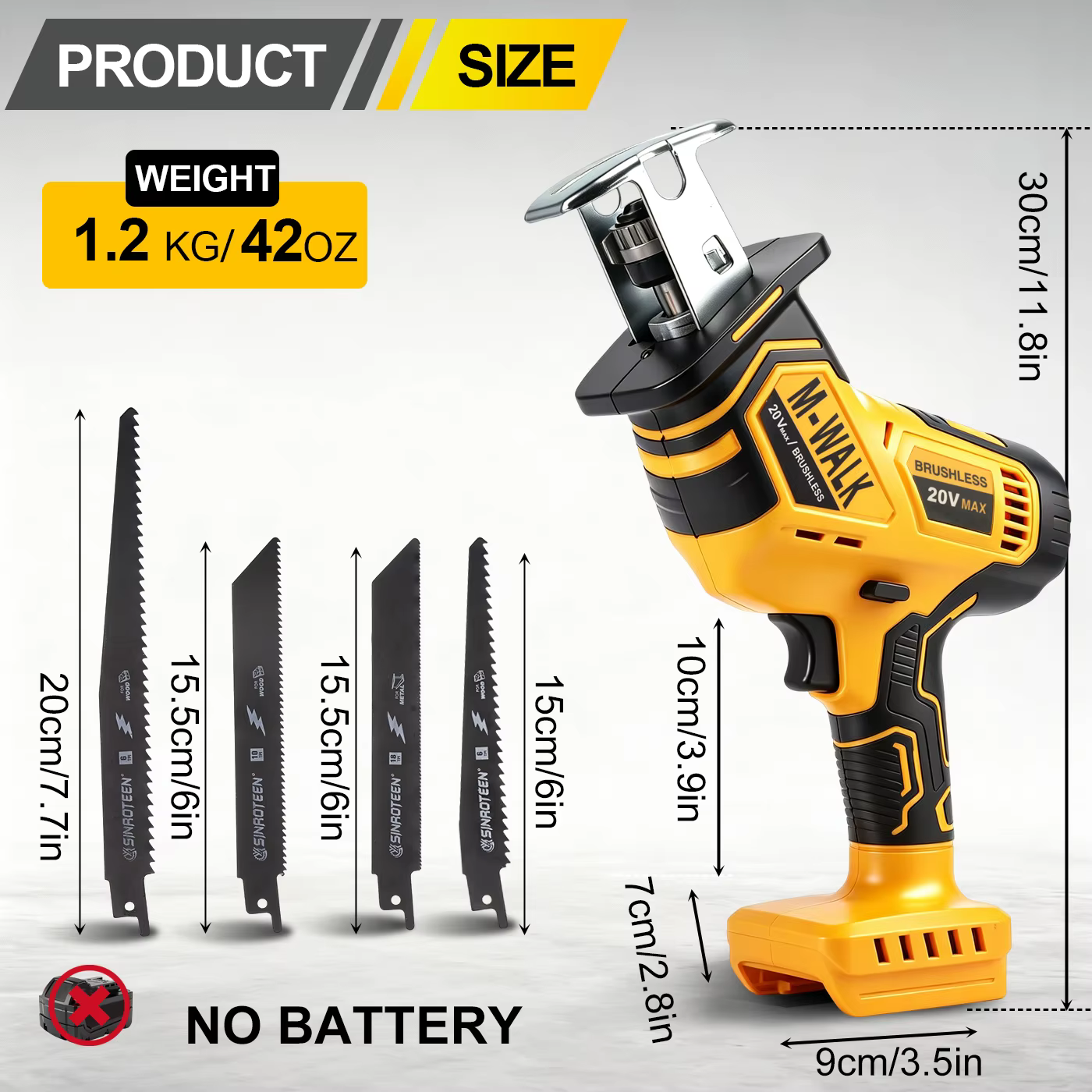 Scie sauteuse sans fil Brushless pour batterie Dewalt 20V
