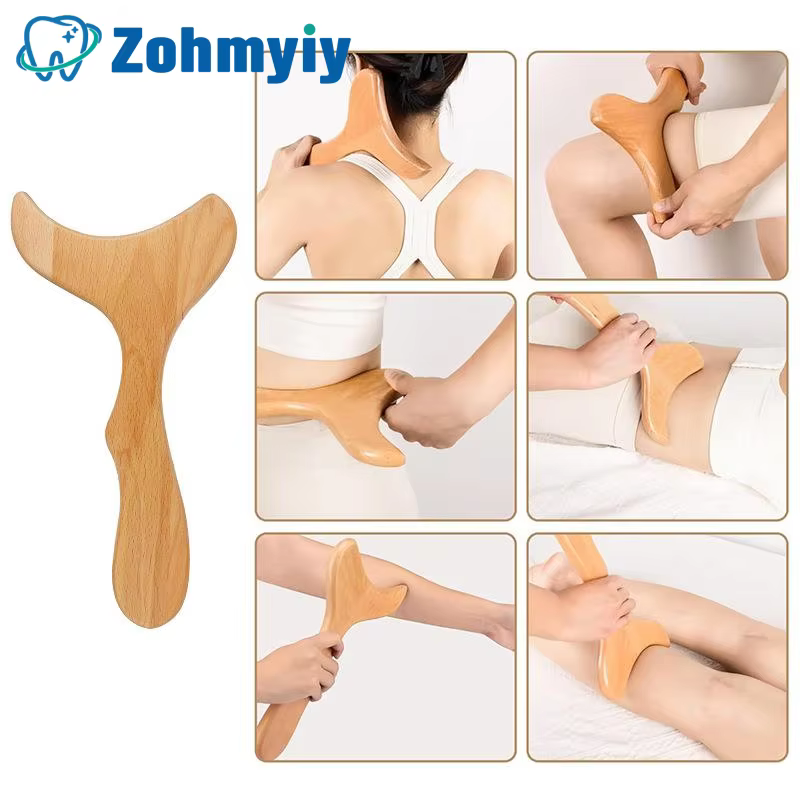 Outils de massage en bois Gua Sha, masseur lymphatique en bois, outil de sculpture corporelle, outil de modelage et de mise en forme du corps