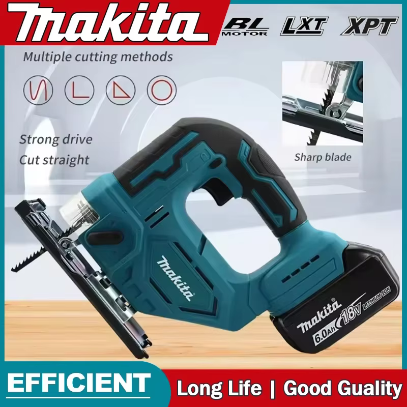 Scie sauteuse électrique sans fil Makita DJV182Z 340W avec lame de scie