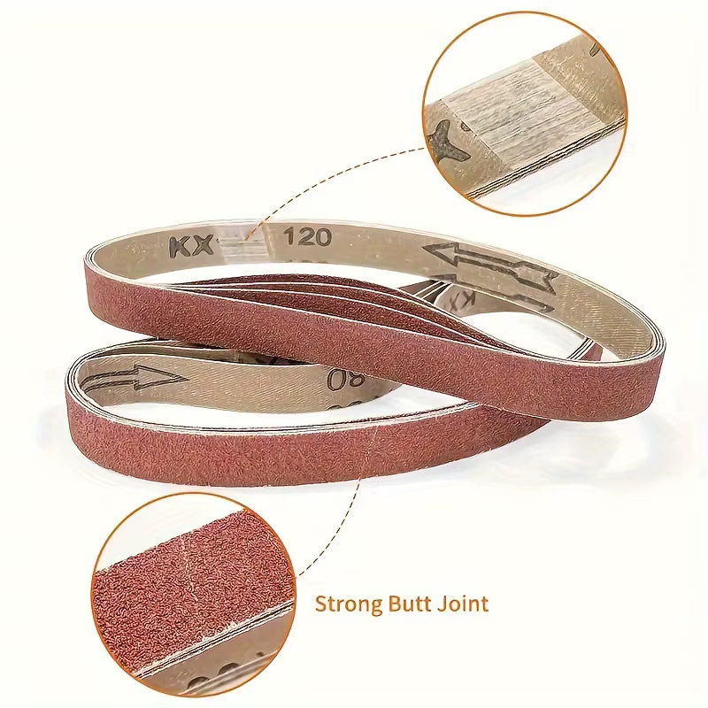 25 Pièces de papier abrasif 20-1/2 " x 3/4 " (520 x 20 mm)