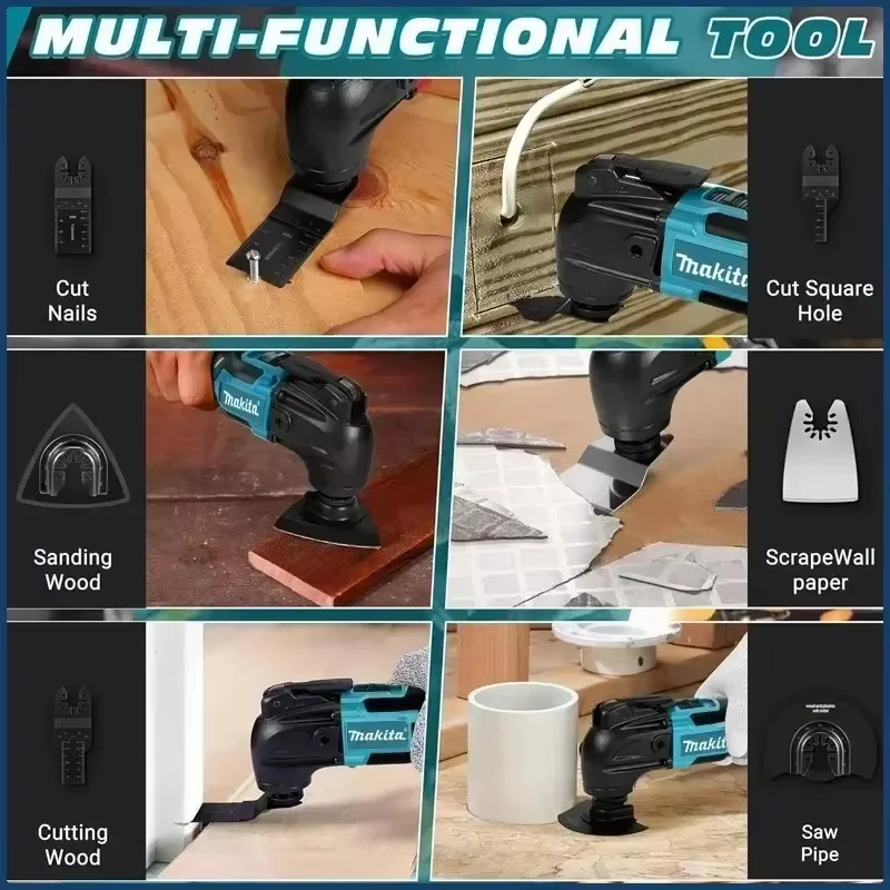 Outil multifonctionnel oscillant sans fil Makita 18V DTM51 à dégagement rapide