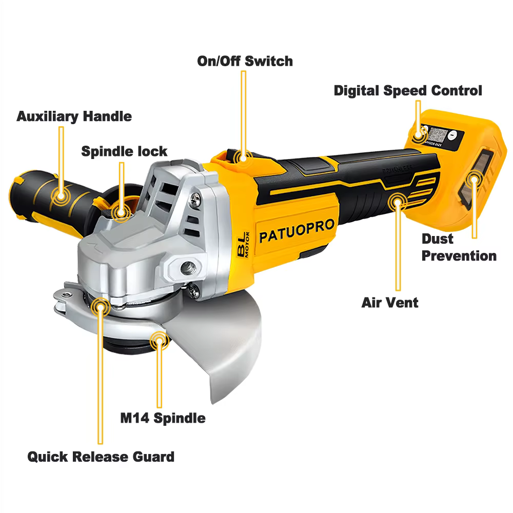 Makita – meuleuse d'angle électrique sans balais de 125MM