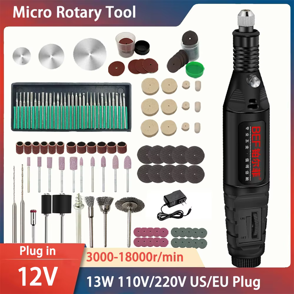 Mini meuleuse électrique 220V/110V 13W, perceuse électrique, outil électrique, perceuse, Micro outil rotatif, perceuse à main, Kit de stylo graveur