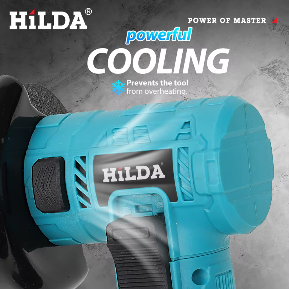 HILDA 3 pouces Mini meuleuse d'angle sans brosse sans fil bois céramique polissage rectifieuse outil électrique pour Makita 21V batterie