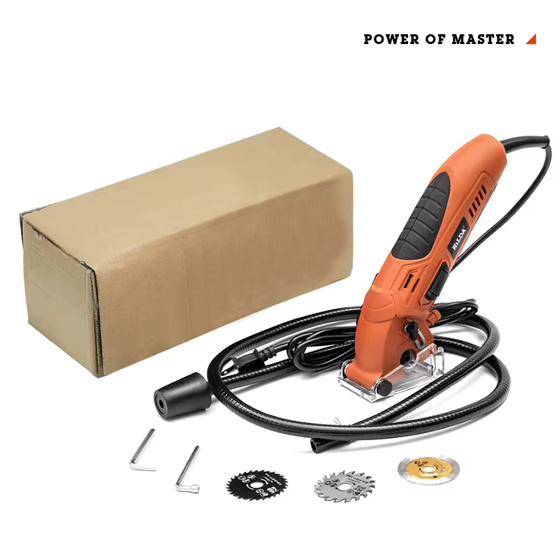 Scie circulaire Comapct 650W 4100 tr/min avec 3 lames