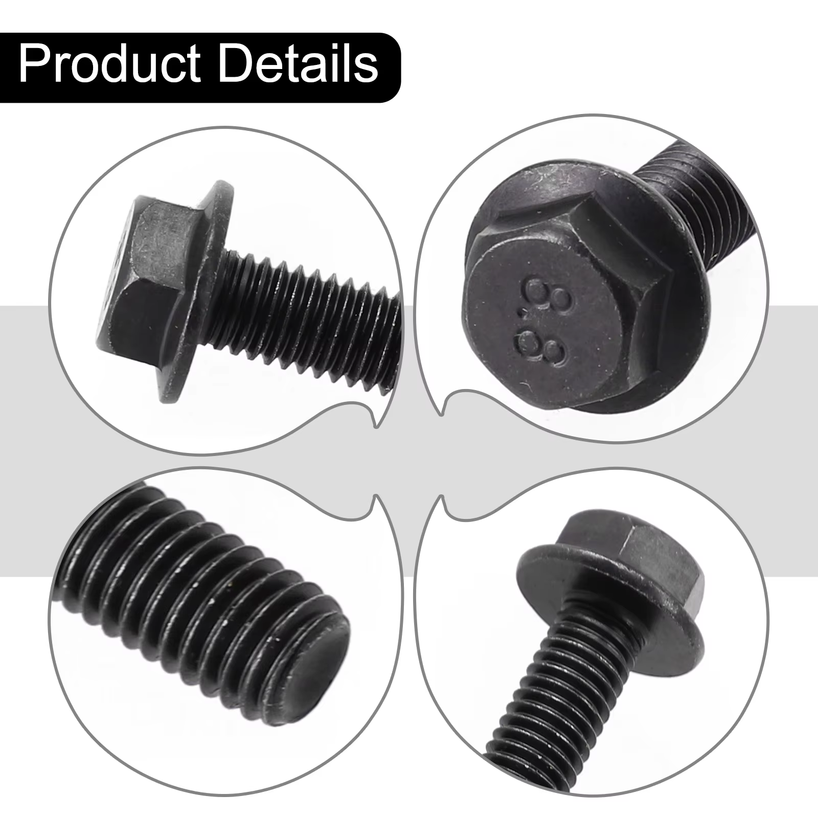 Boulon de lame de scie en métal M8 X 20mm, filetage gauche, bride à tête hexagonale pour Machine-outil de coupe, boulon de vis de lame de scie à onglet 1 pièce 
