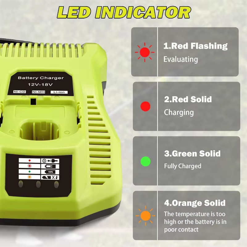 Chargeur de batterie pour Ryobi 18V Lithium Portable allume-cigare prise voiture