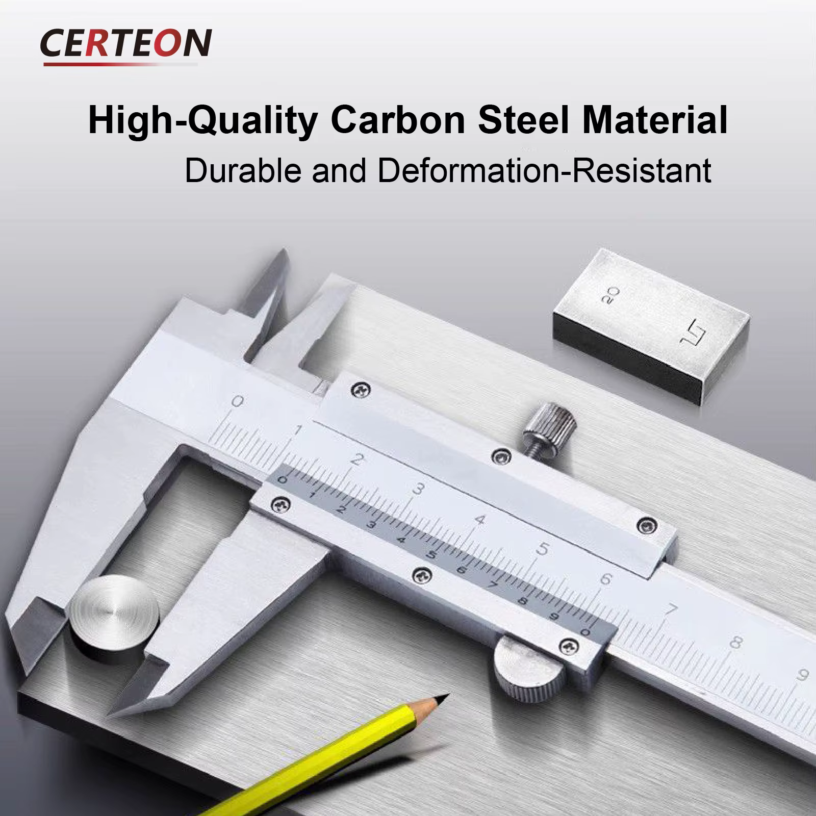 Pied à Coulisse Vernier 0-300mm Précision 0.02mm Acier Carbone Outil de Mesure Manuel Qualité Industrielle Calibre