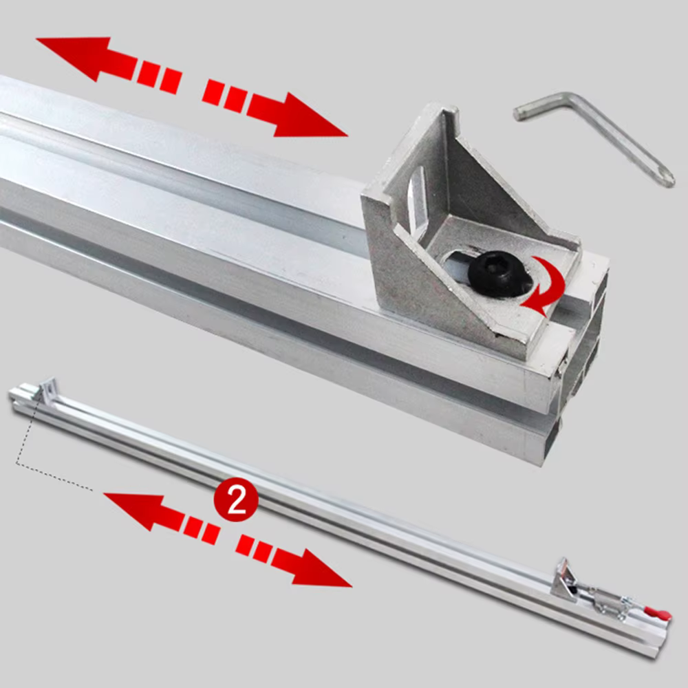 Nouveau système de Rail de guidage de scie circulaire électrique 80/100/120cm