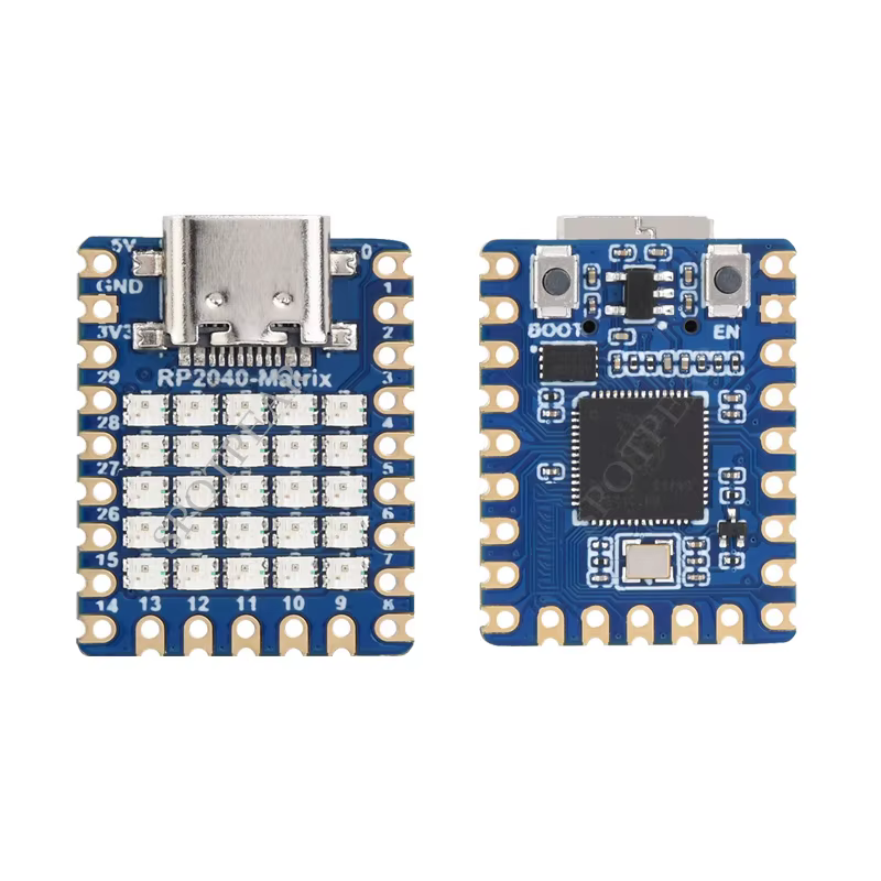 Carte de développement Raspberry Pi RP2040-Matrix 5 × 5 RP2040 RGB LED matrice basée sur le processeur double cœur