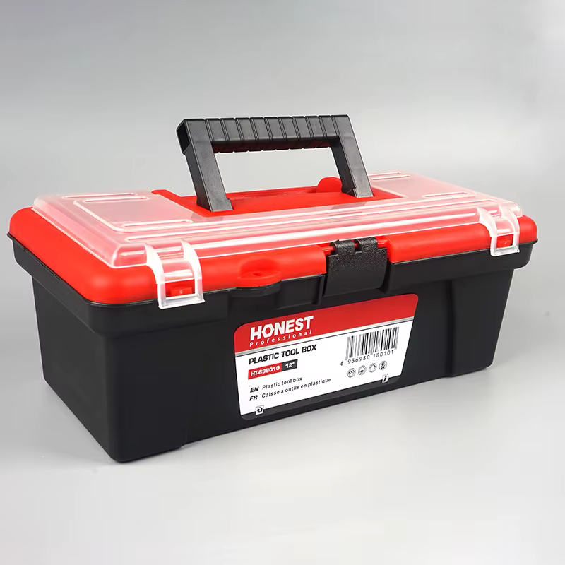 Boîte de rangement d'outils multifonctionnelle en plastique ABS de 12 pouces