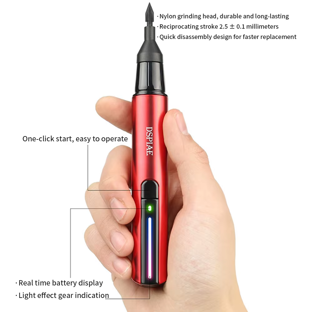 Ponceuse électrique, stylo de meulage pour modèle Mini Machine de ponçage à polir alternative avec trois réglages de