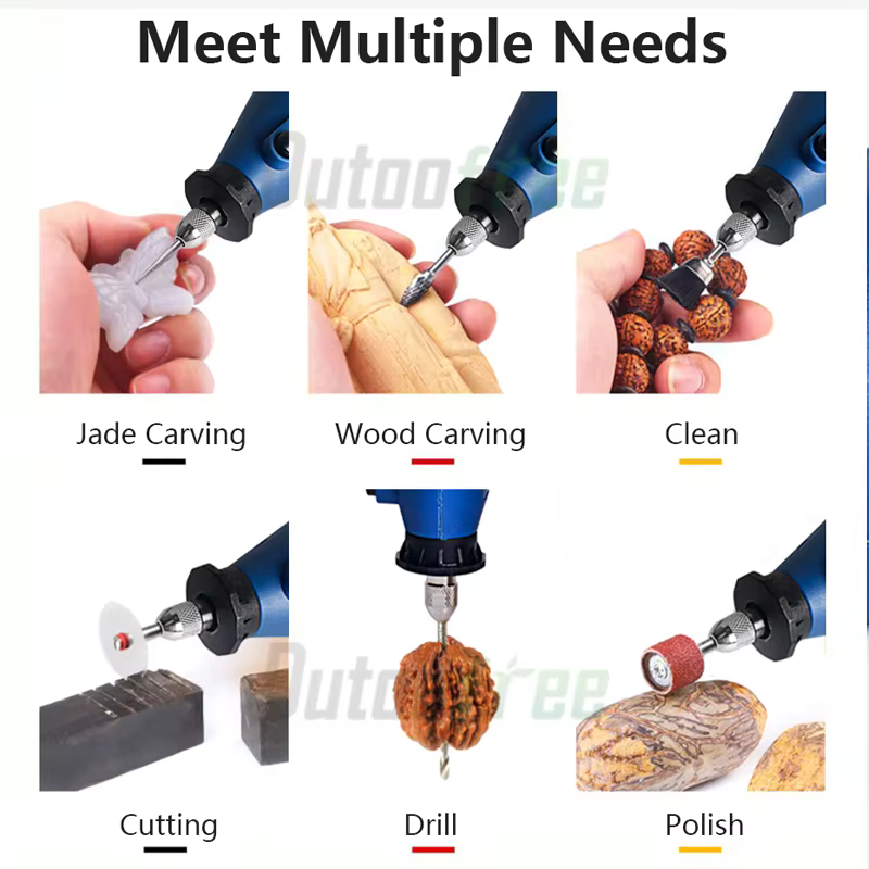 80W outil rotatif sans fil Dremel bricolage Mini perceuse stylo de gravure électrique 4 vitesses