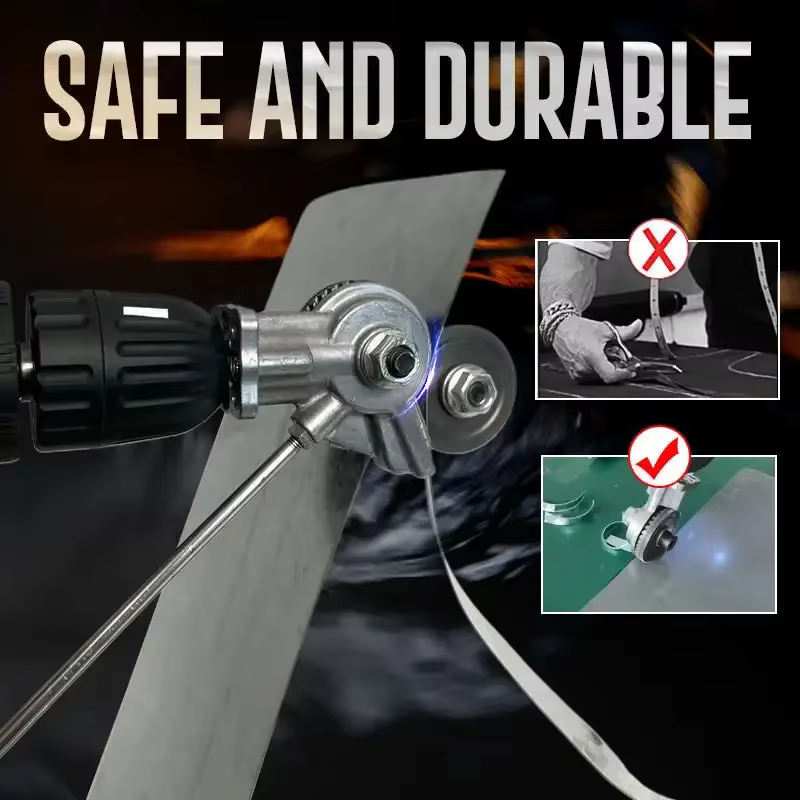 Perceuse électrique, coupe-plaque