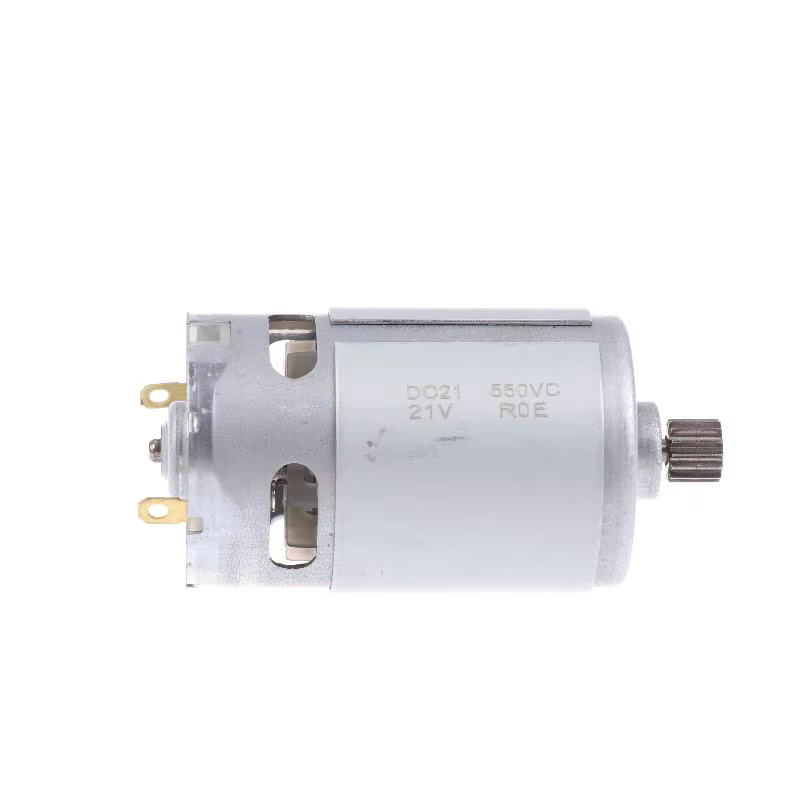 Moteur électrique micro DC 21V 14 dents RS 550 28000RPM pour mini-tronçonneuse à batterie