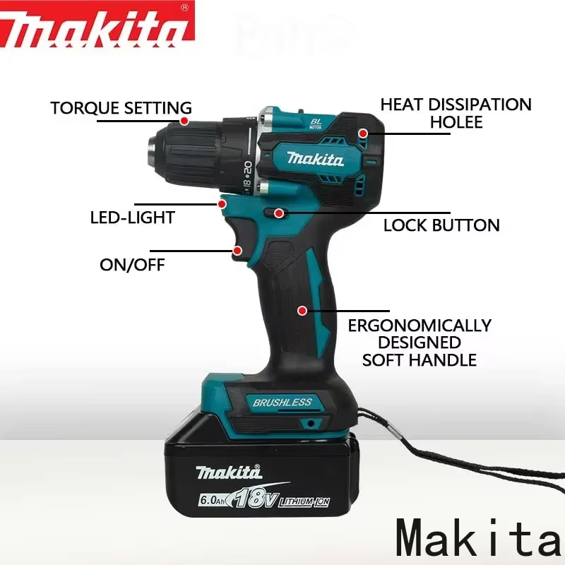 Perceuse à percussion sans fil Makita DDF487 18V