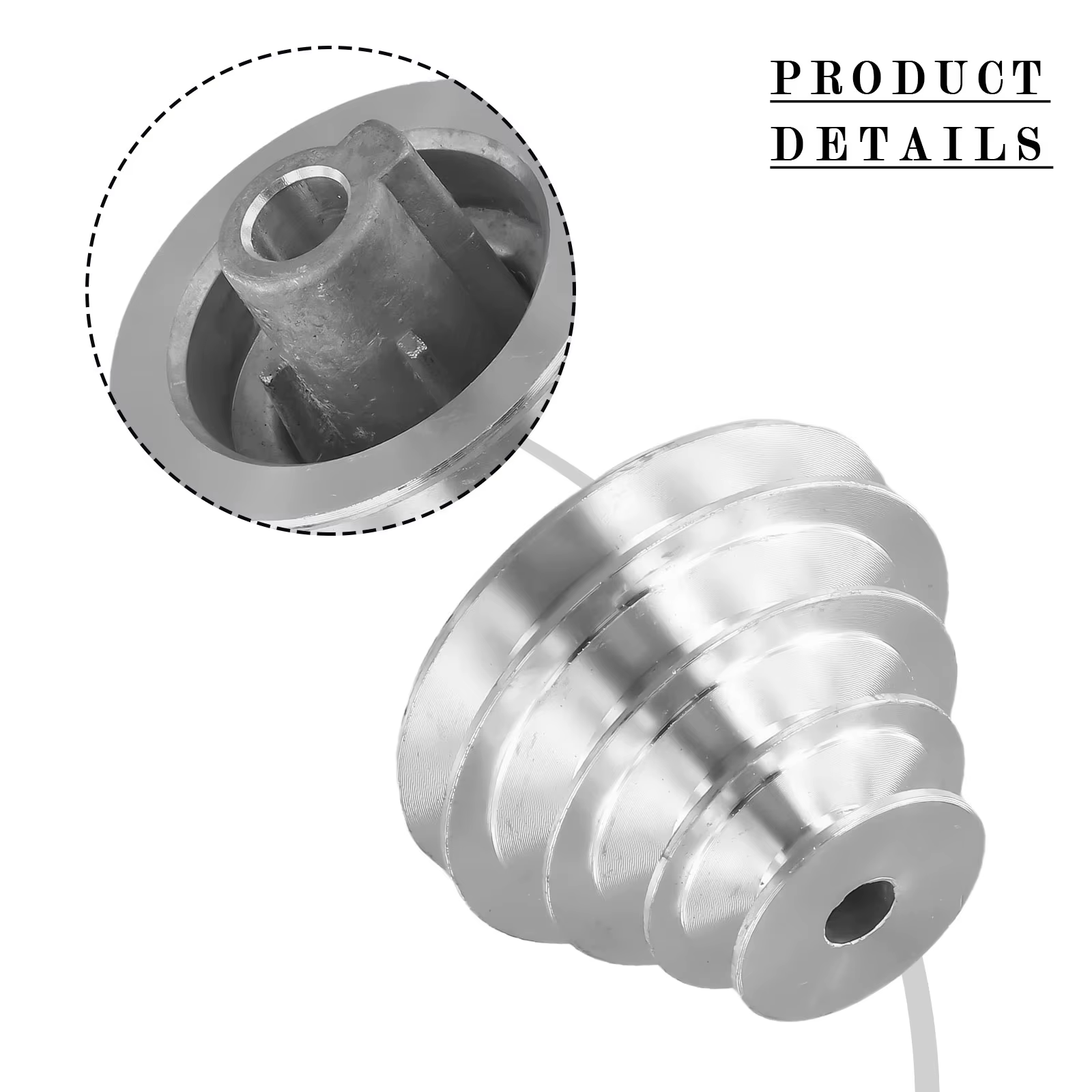 Perceuse à moteur, roue de poulie pagode d'entraînement, trous de 14mm, diamètre extérieur 36-46-60-74mm, aluminium de haute qualité solide et robuste
