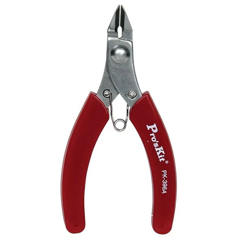 Proskit 1PK-396A/1PK-396B pince antidérapante de précision en acier inoxydable avec poignée rouge électronique bricolage outils à main de réparation domestique