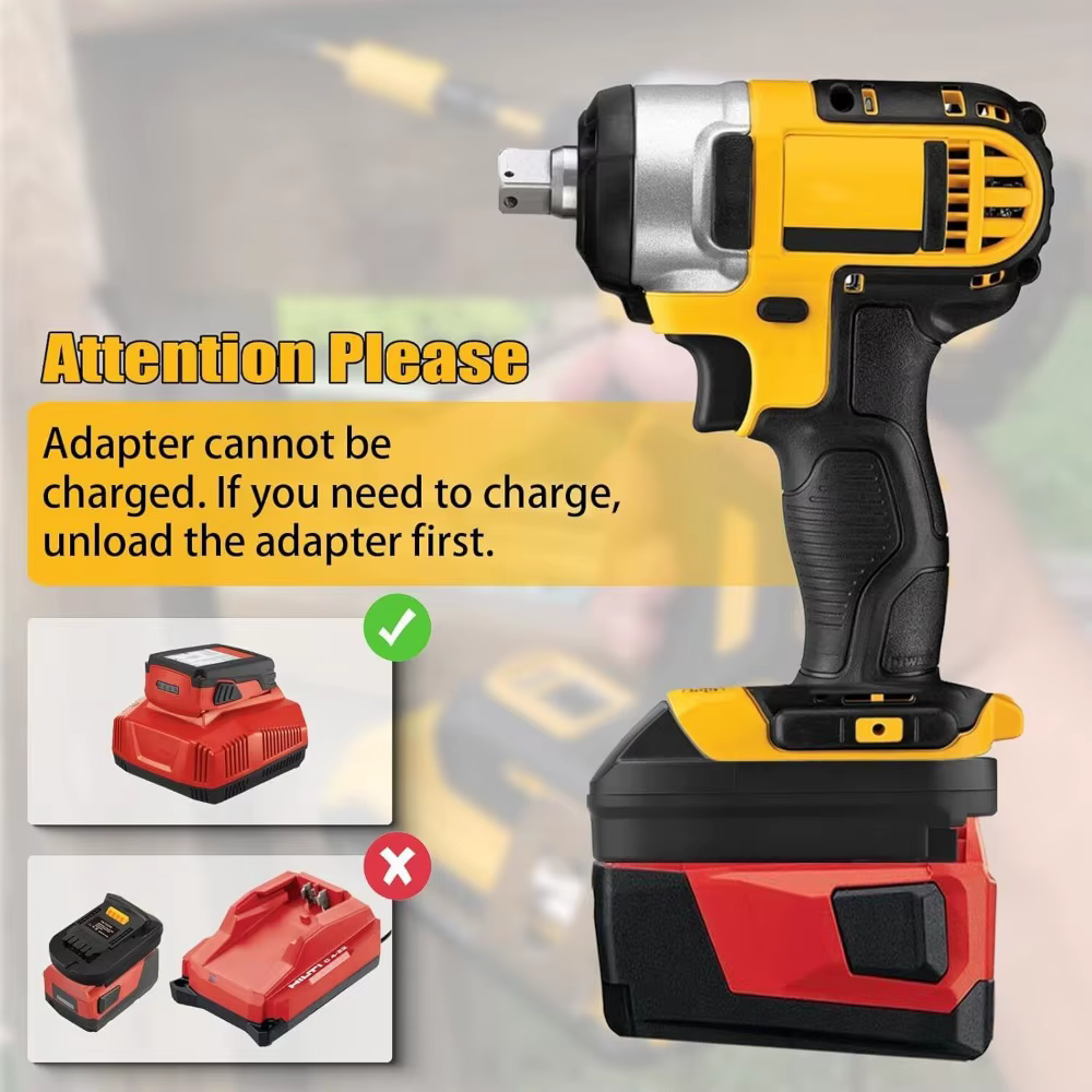 Adaptateur pour Hilti vers Dewalt 20V outil