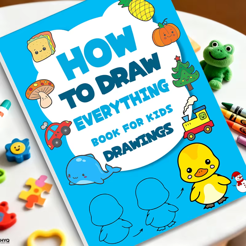 Livre d'apprentissage artistique pour enfants - Comment dessiner tout en utilisant des étapes simples, stimuler la créativité et les compétences en dessin