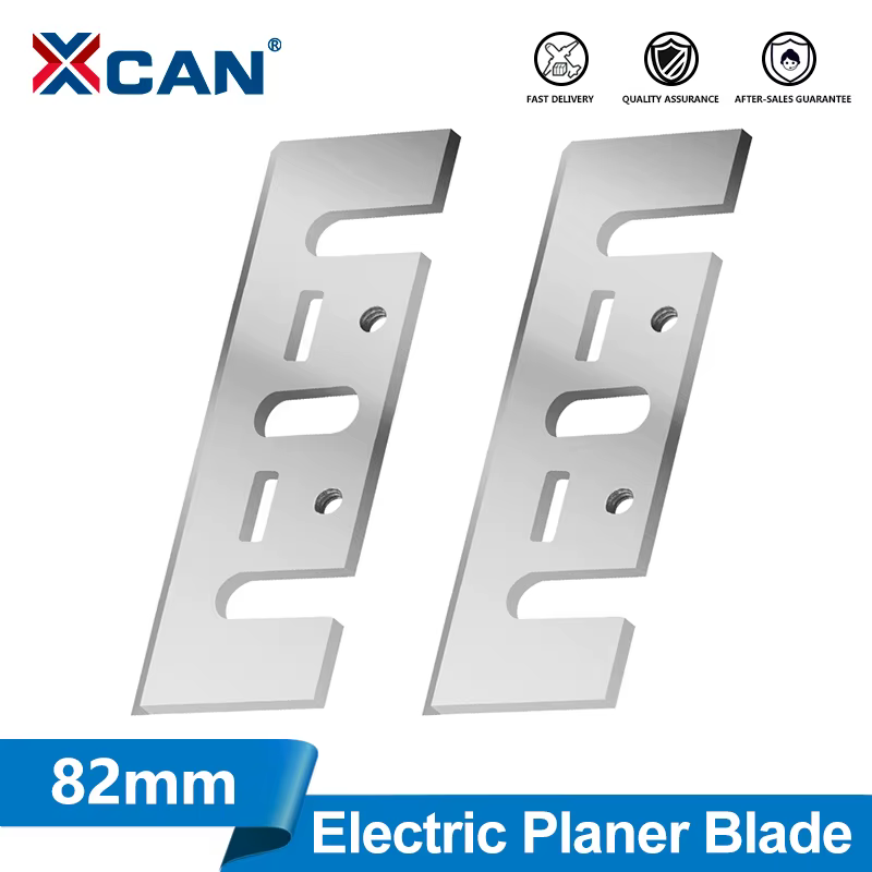 XCAN 2 pièces 82mm lames de raboteuse électrique HSS bord