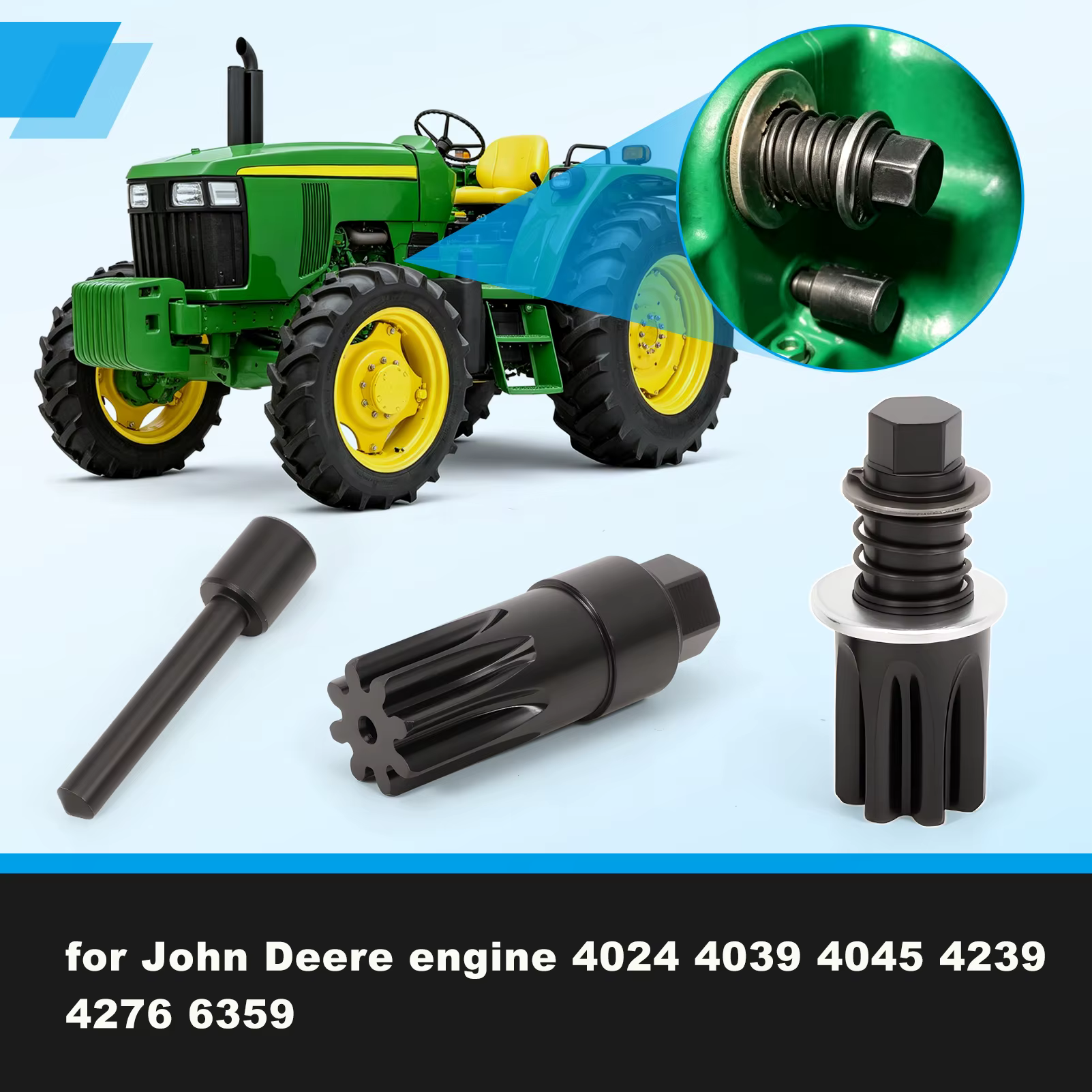 Outil de tournage de moteur et jeu de synchronisation pour moteurs John Deere en métal pour 4024 4039 4045 4239 4276 6090 DJ002-1 DJ002-5 DJ002-4