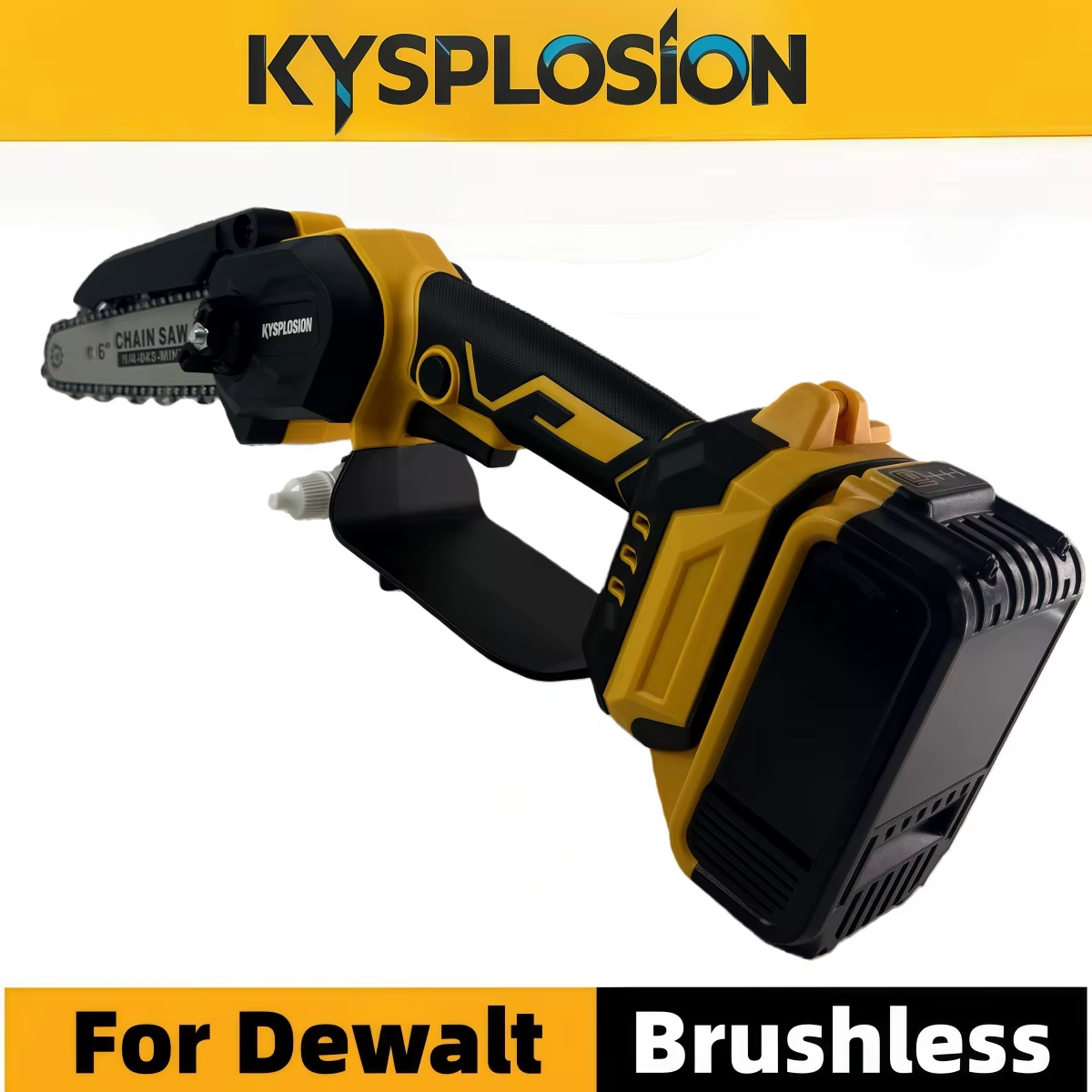 Pour DeWALT 18/20V batterie pouces tronçonneuse sans brosse scie à chaîne électrique sans fil coupe-bois taille outils électriques