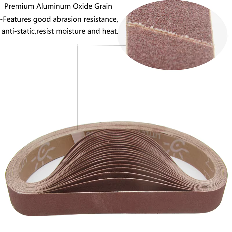 6 bandes abrasives de 1