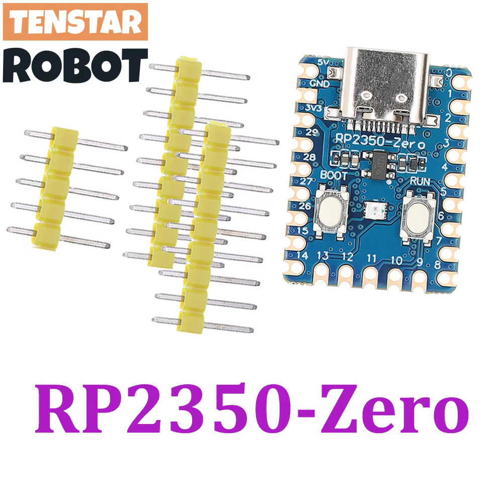 TENSTAR RP2040-Zero RP2040 pour microcontrôleur Raspberry Pi PICO Module de carte de développement double cœur 2 mo Flash RP2350