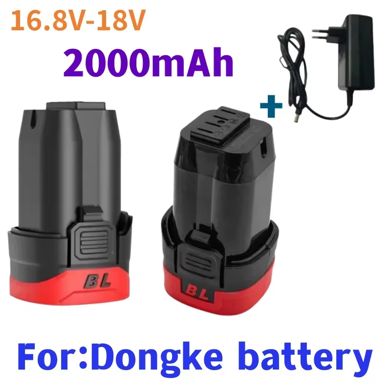 100% Original 16.8 V/18 V 2000 mAh perceuse électrique à main sans brosse batterie au Lithium pour Dongke