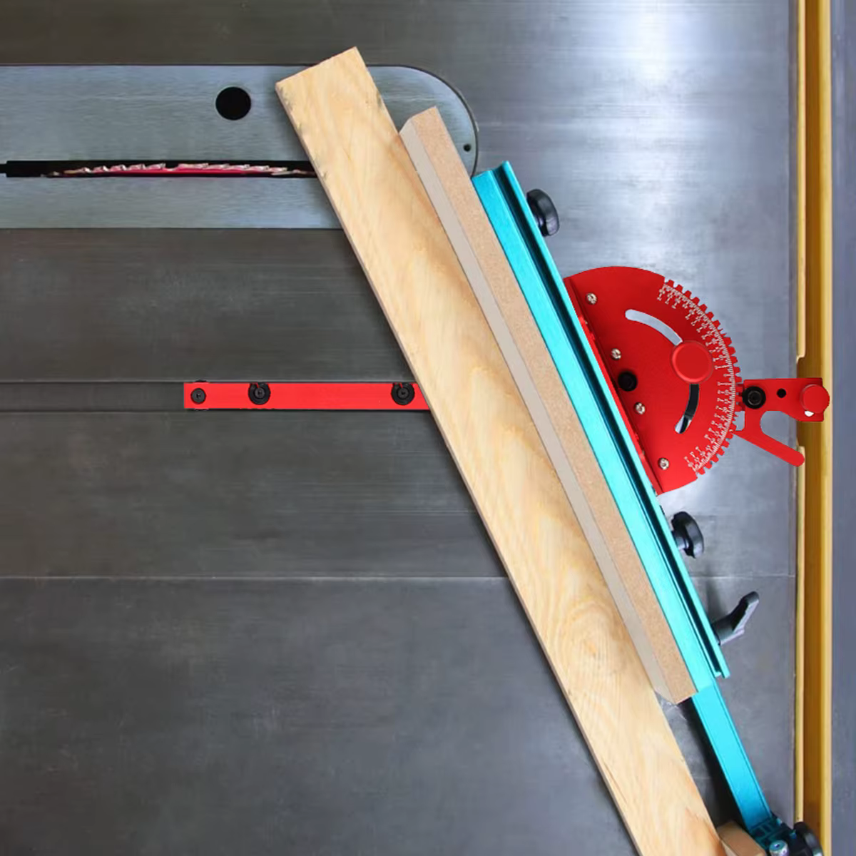 1 ensemble de jauges à onglet et clôture de 400MM avec arrêt de piste