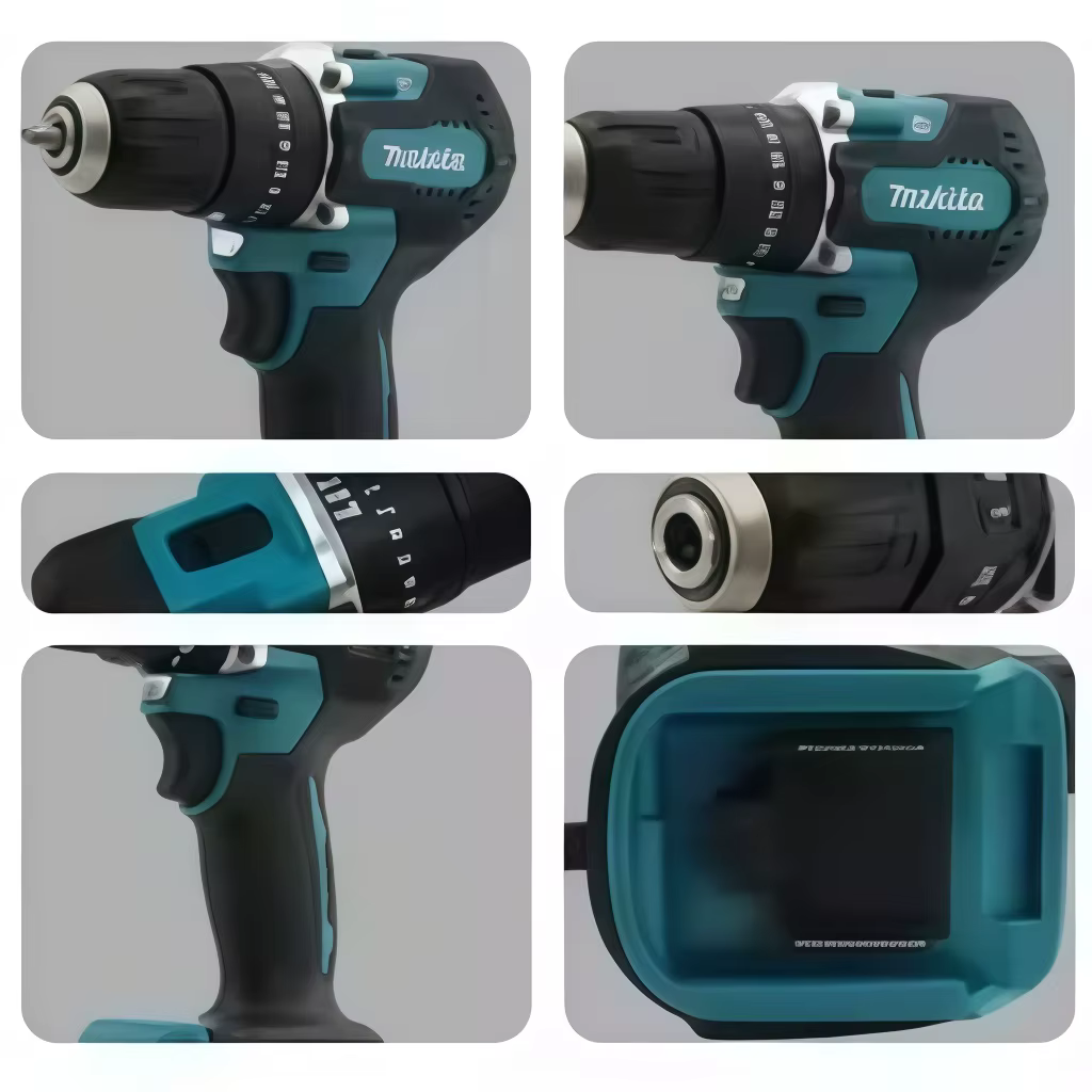Perceuse-visseuse sans fil Makita DDF487 18V 13mm d'origine, équipée d'une batterie de remplacement 6Ah et d'un chargeur standard