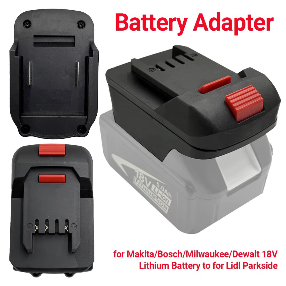 Adaptateur pour batterie Li-ion Makita/Bosch/Milwaukee/Dewalt 18V convertit en Lidl Parkside X20V